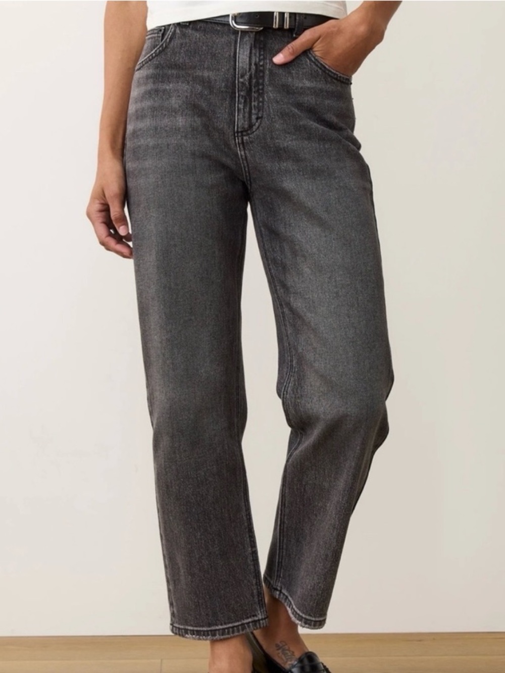 MAKE AN OFFER - MARINE LAYER Charlie High-Rise Ankle Straight Leg Jeans